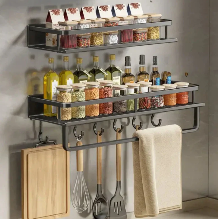 Modern Grey Kitchen Shelf