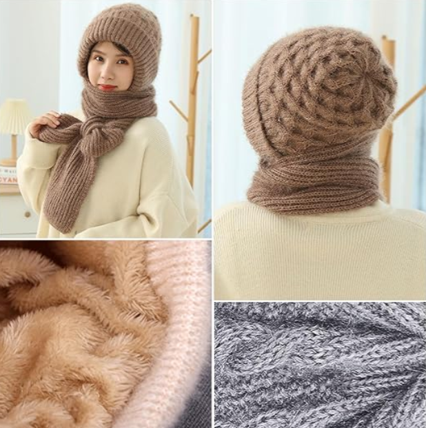 Cozy 2-in-1 Hooded Scarf
