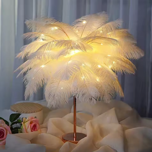 Blossom Glow Feather Lamp