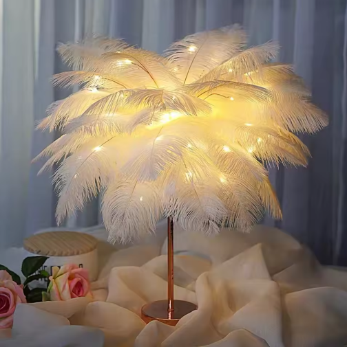 Blossom Glow Feather Lamp