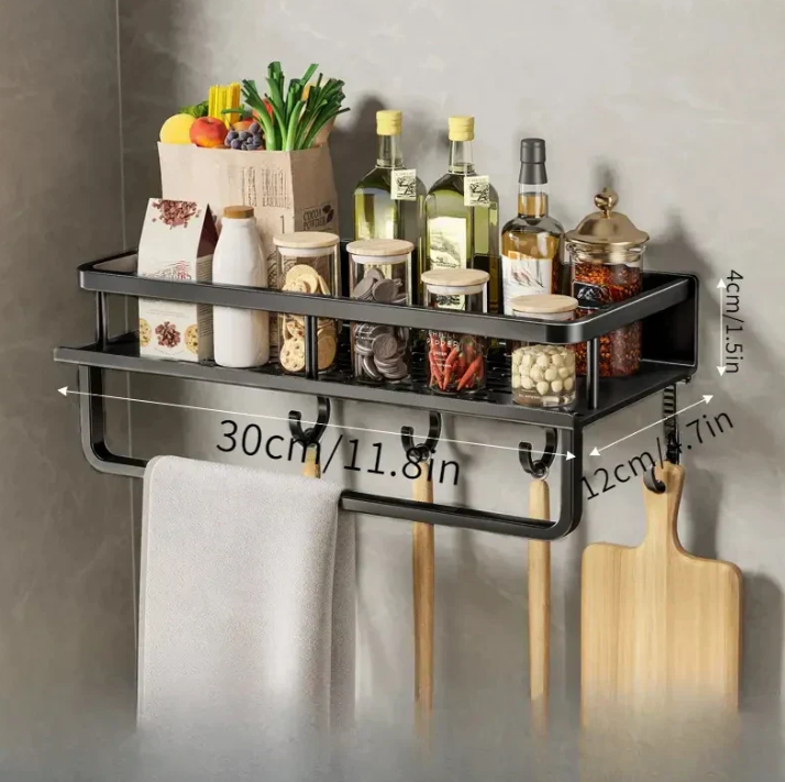 Modern Grey Kitchen Shelf