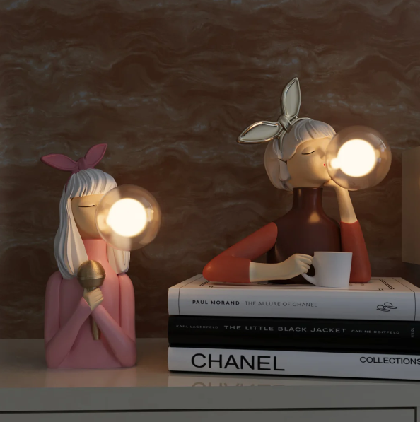 Whimsical Bubble Gum Light Sculpture
