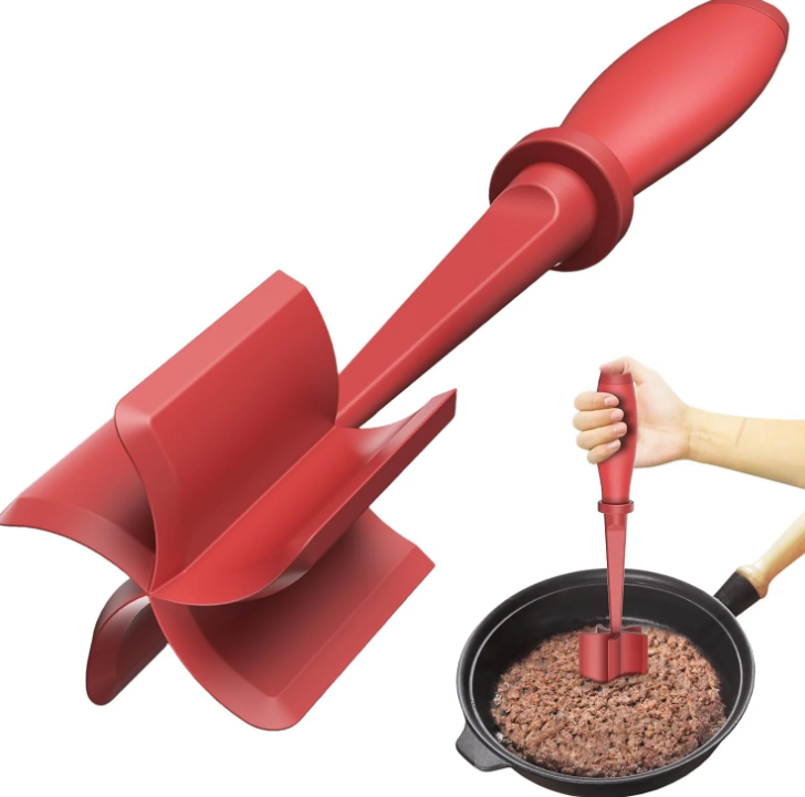 Heat-Resistant Ground Meat Masher