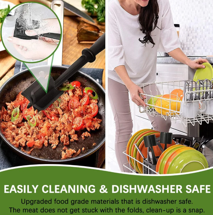 Heat-Resistant Ground Meat Masher