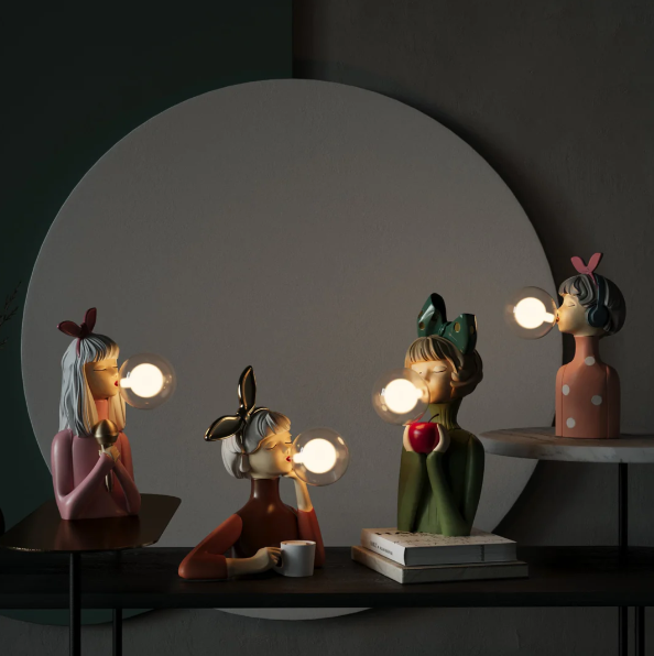 Whimsical Bubble Gum Light Sculpture
