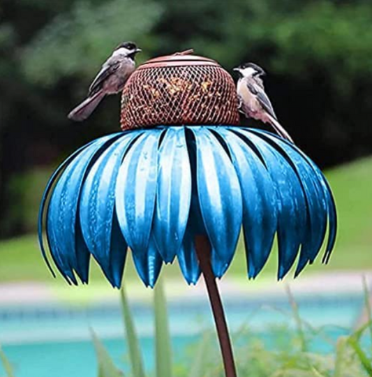 Blooming Flower Bird Feeder Station