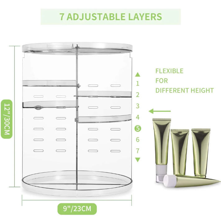 360° Rotating Cosmetic Organizer