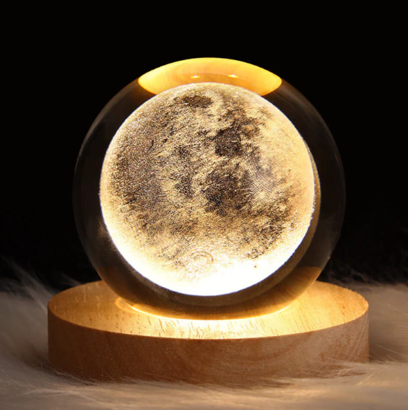 Elegant 3D Crystal Ambient Light