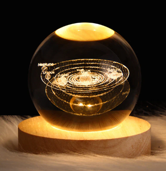 Elegant 3D Crystal Ambient Light