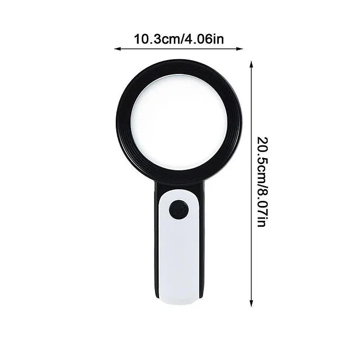 30X High-Power Magnifying Glass With LED Light For Seniors