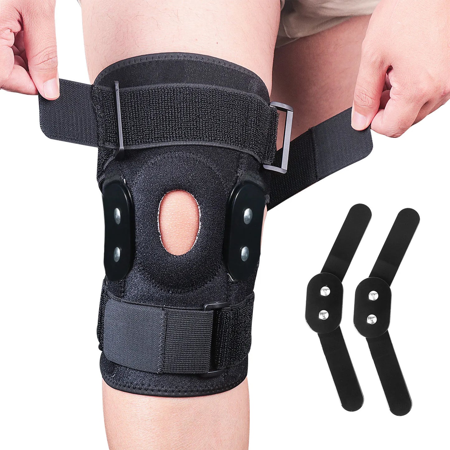 Adjustable Knee Brace With Joint Stabilizer