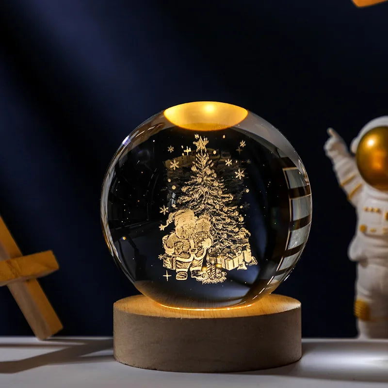 Glowing Moon Crystal Sphere