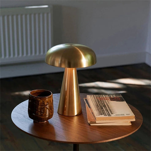 Modern Metal Mushroom Lamp