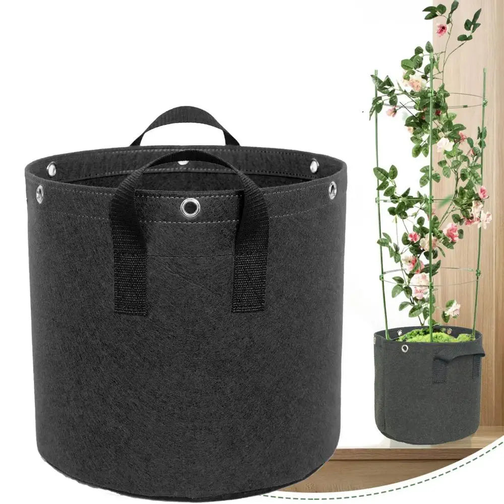 Durable Felt Planter Bag with Handles – Breathable Container for Garden Plants and Flowers