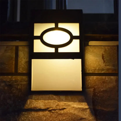Modern LED Solar Wall Light - Stylish Outdoor Lighting for Garden and Terrace