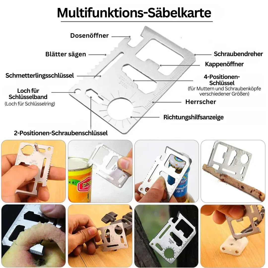 38-in-1 Emergency Survival Kit with First Aid, Flashlight, and Compass