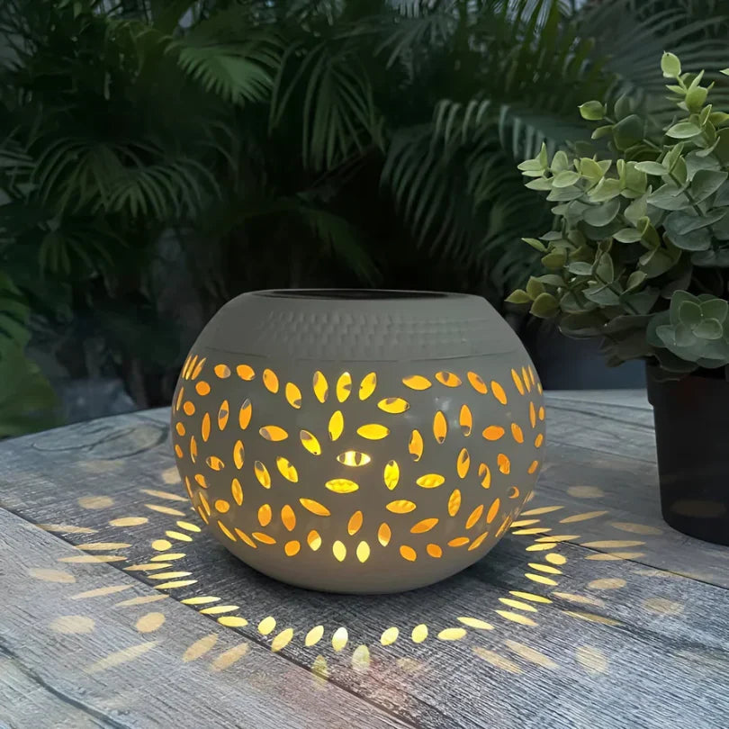 Solar Dotted Garden Lamp - Decorative Outdoor Lighting For Patios And Garden Spaces