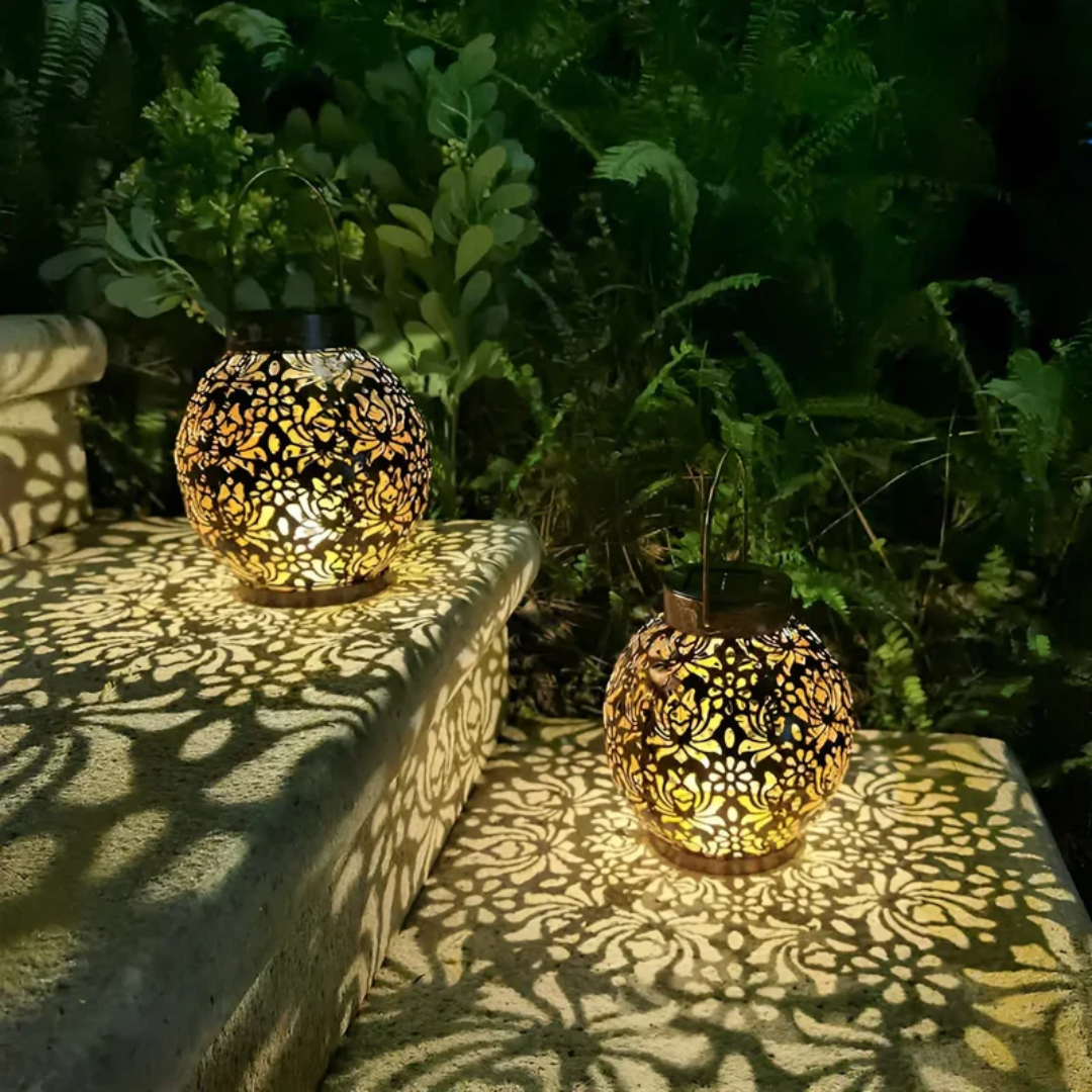 Solar-Powered Waterproof LED Hanging Light For Outdoor & Garden Decor