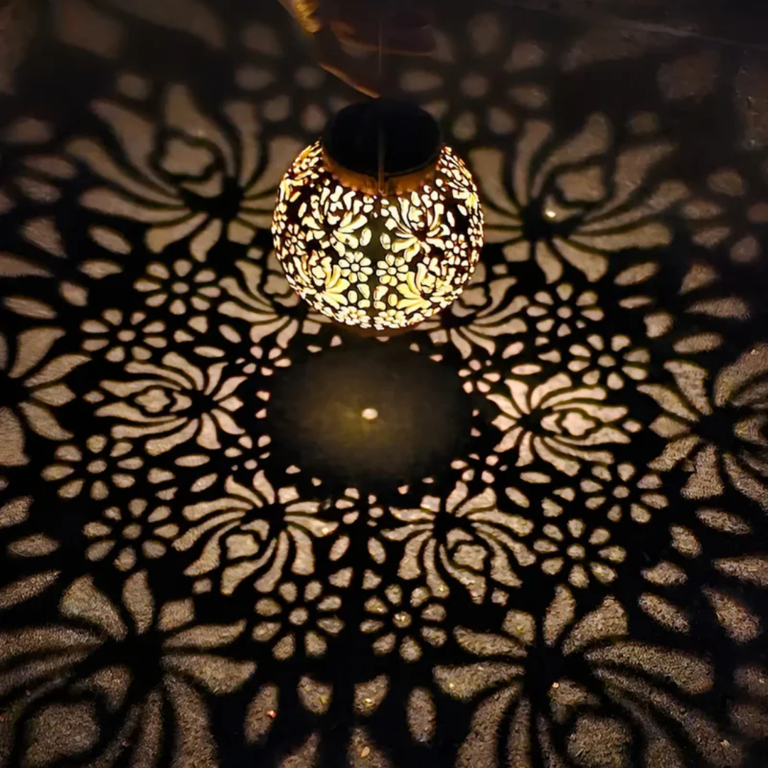 Solar-Powered Waterproof LED Hanging Light For Outdoor & Garden Decor