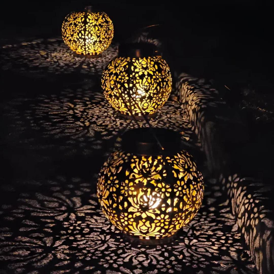 Solar-Powered Waterproof LED Hanging Light For Outdoor & Garden Decor