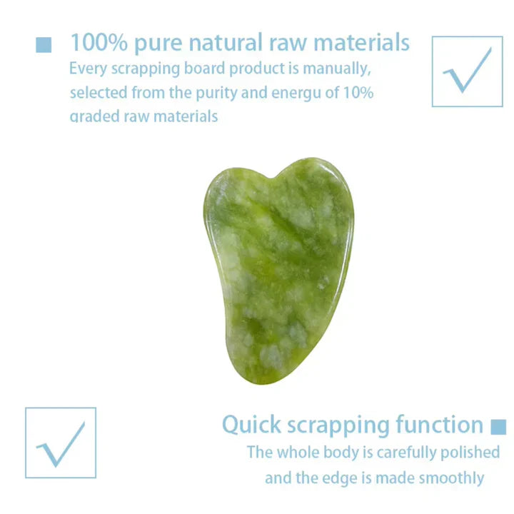 Radiant Skin Gua Sha & Jade Roller Set | For Glowing Skin and Relaxation