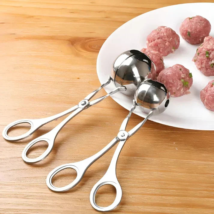 Stainless Steel Meatball Tongs – Perfect Meatball Shaper