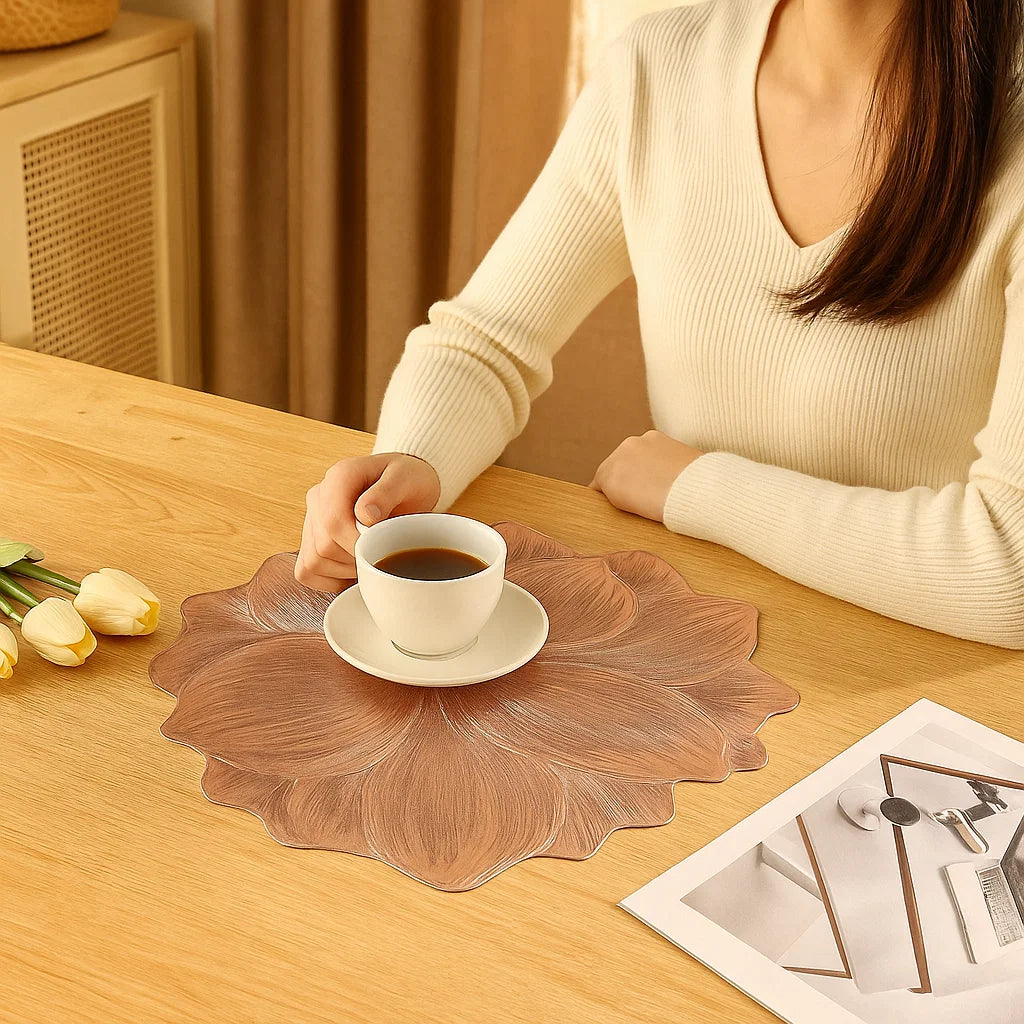 Creative Floral Table Set – Waterproof and Oil-Resistant