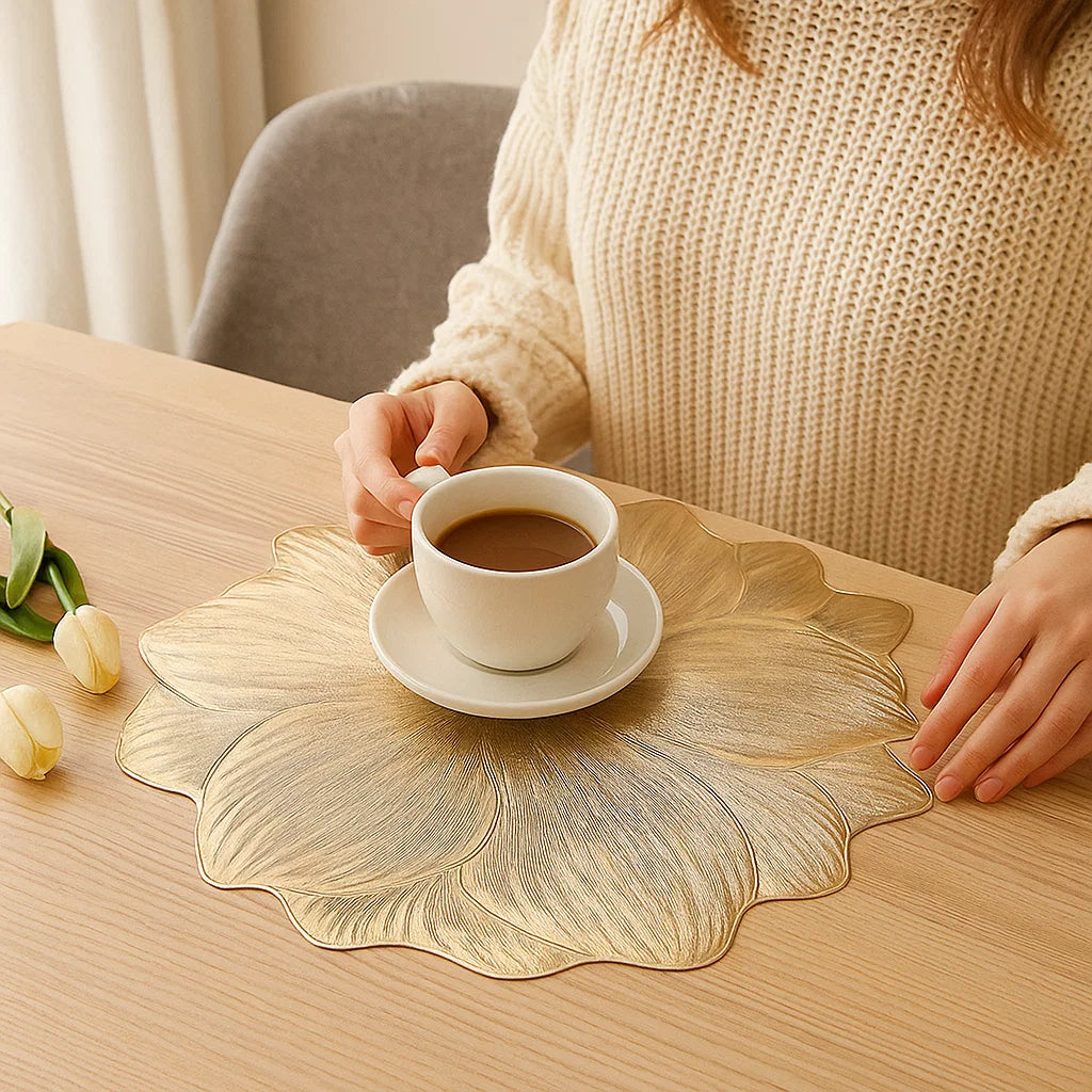 Creative Floral Table Set – Waterproof and Oil-Resistant