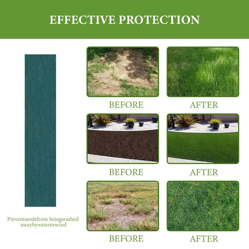 Eco-Friendly Lawn Seed Mat for Effortless Garden Grass Growth