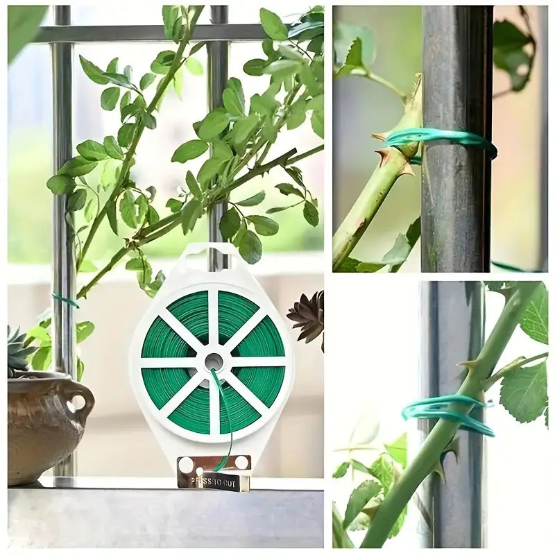 Plant Support Twist Tie Roll – 50m Garden Wire for Securing and Training Plants