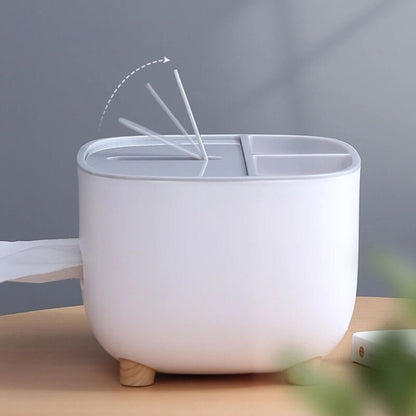 Multi-Functional 4-in-1 Tissue Box Organizer