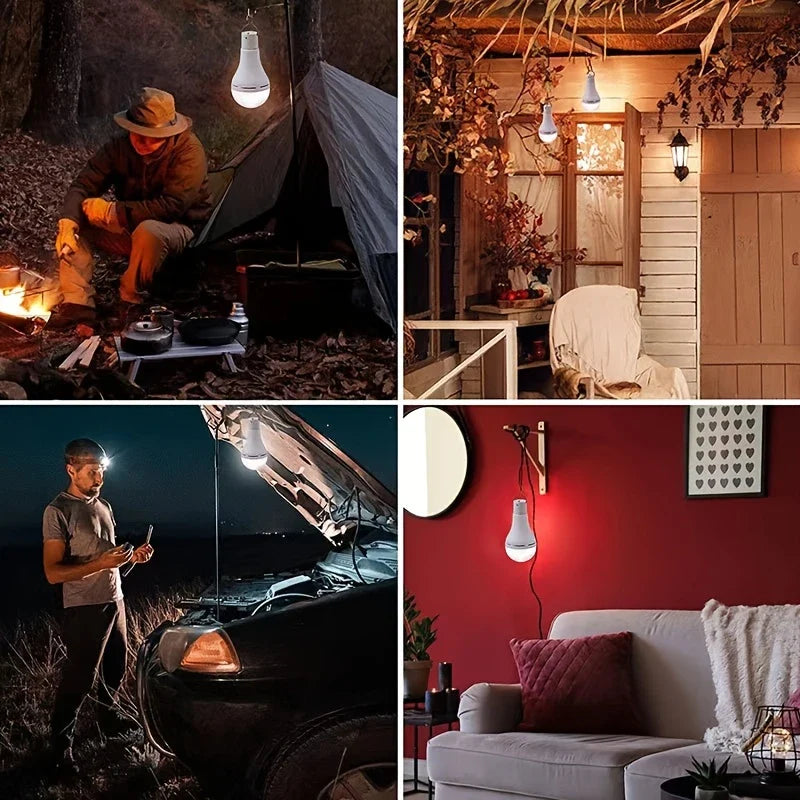 Solar LED Light with Panel – Energy-Efficient Lamp for Indoor and Outdoor Use