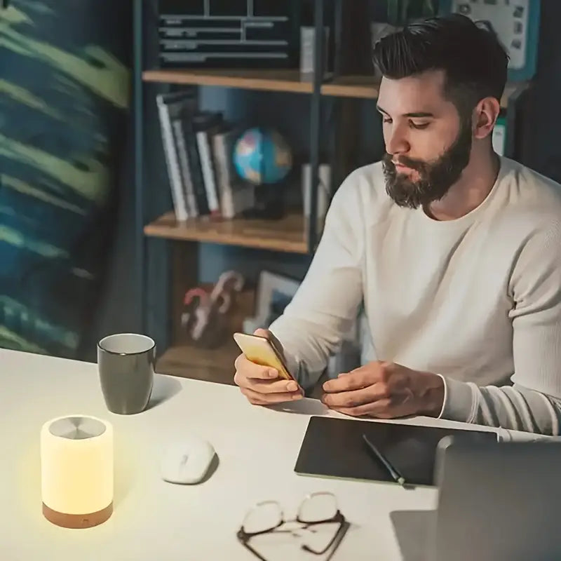 Adjustable LED Night Lamp With Modern Design And Color Changing Features