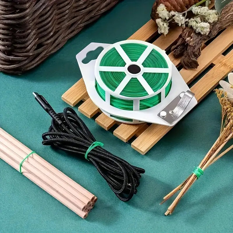 Plant Support Twist Tie Roll – 50m Garden Wire for Securing and Training Plants