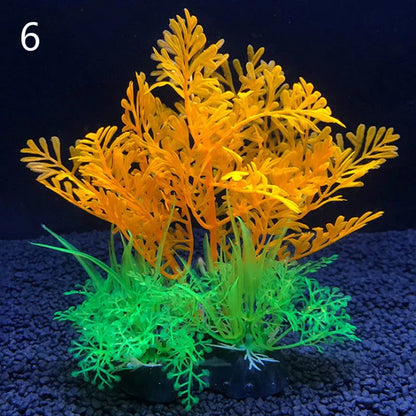 Realistic Artificial Aquarium Plants - Vibrant Decorative Plants for Fish Tanks