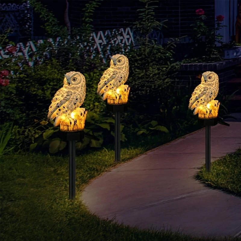 Weatherproof Solar LED Owl Garden Light – Outdoor Lighting for Patio, Balcony & Garden