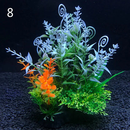Realistic Artificial Aquarium Plants - Vibrant Decorative Plants for Fish Tanks