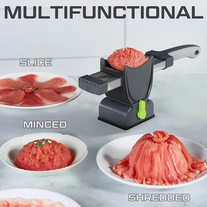 Efficient Multi-Blade Meat Slicer