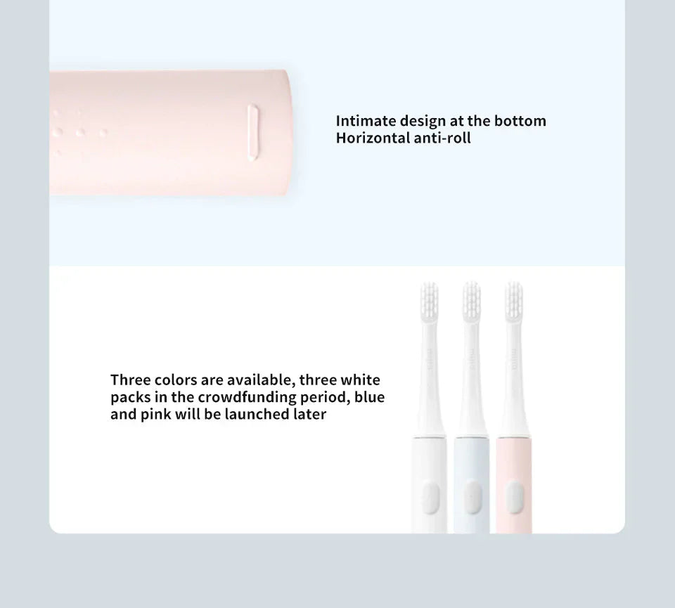 Rechargeable Waterproof Sonic Toothbrush With USB Charging