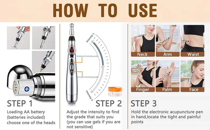 Rechargeable Acupuncture Pen | Meridian Stimulator For Targeted Pain Relief