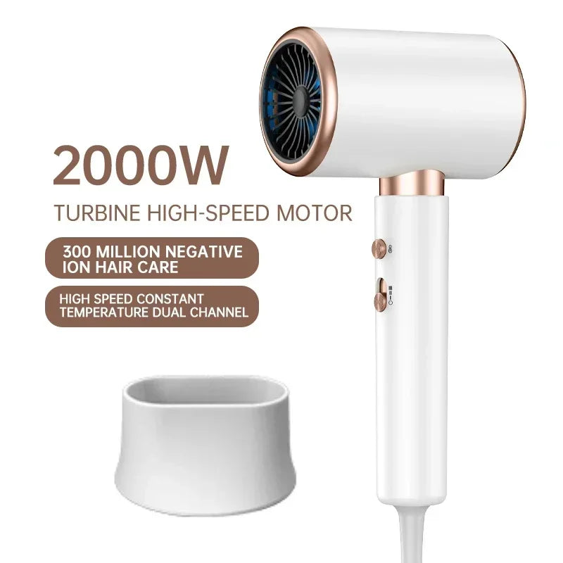 Professional 2400W Ionic Hair Dryer With Hot & Cold Air Function