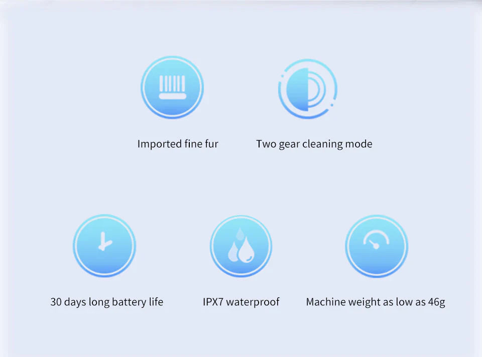 Rechargeable Waterproof Sonic Toothbrush With USB Charging
