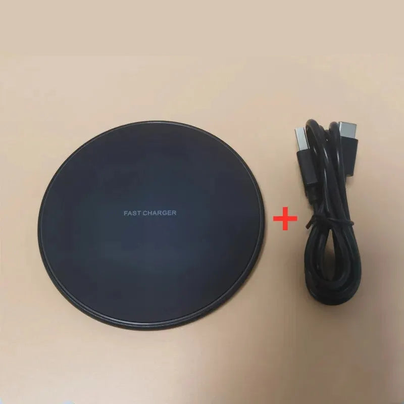 30W Wireless Fast Charging Pad – Qi Induction Charger for iPhone & Android