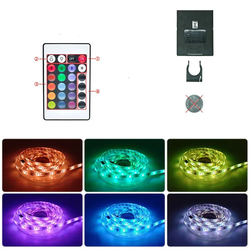 RGB LED Strip with USB – Color-Changing Ambience Light for TV