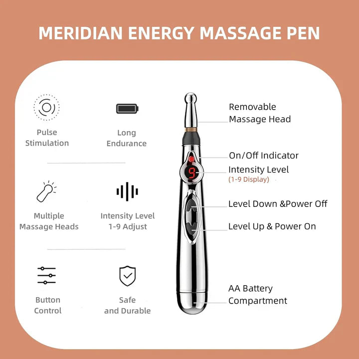 Rechargeable Acupuncture Pen | Meridian Stimulator For Targeted Pain Relief