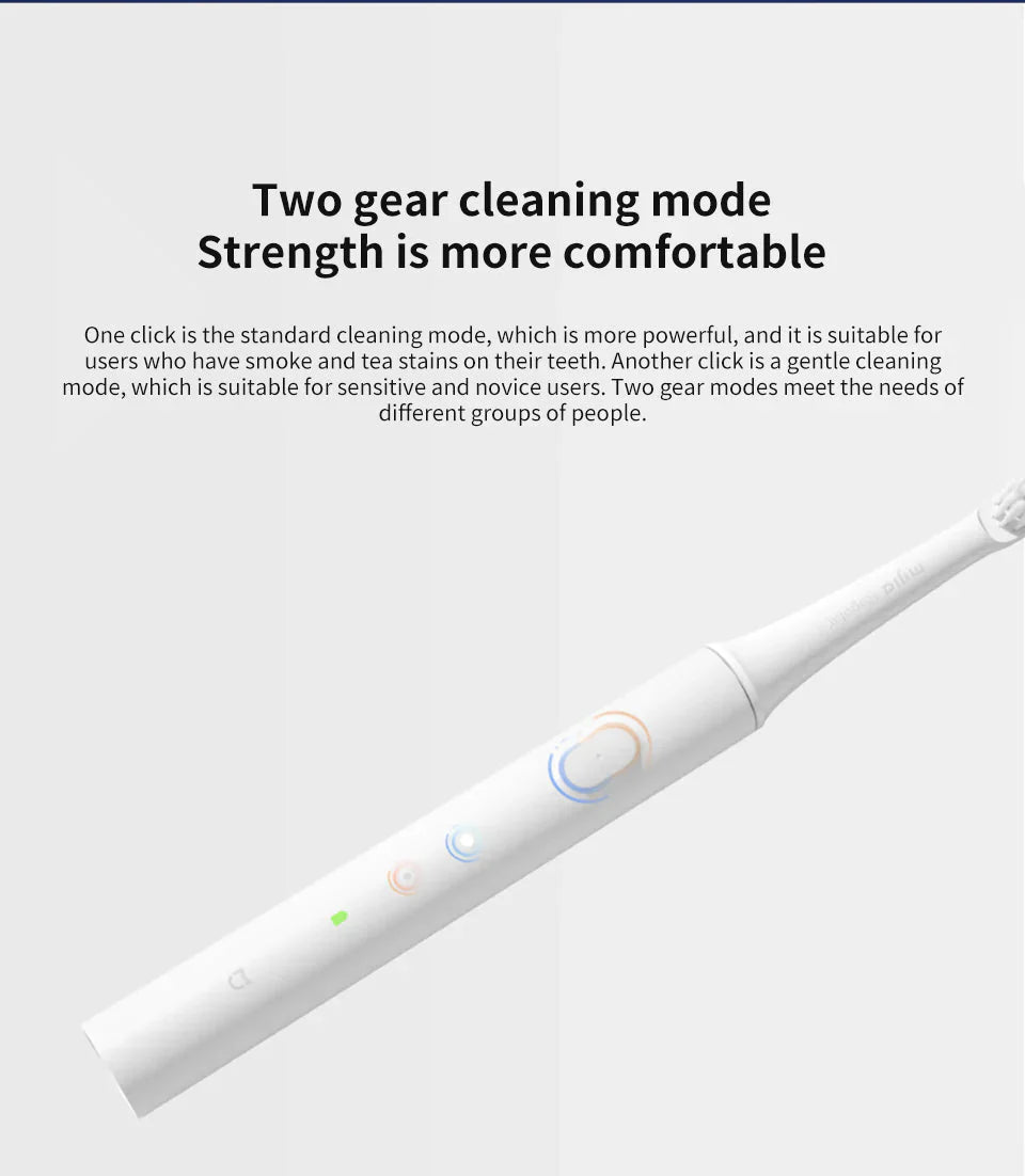 Rechargeable Waterproof Sonic Toothbrush With USB Charging