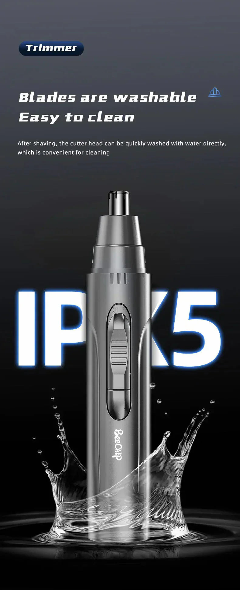 Electric Nose & Ear Hair Trimmer