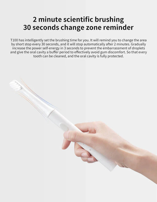 Rechargeable Waterproof Sonic Toothbrush With USB Charging