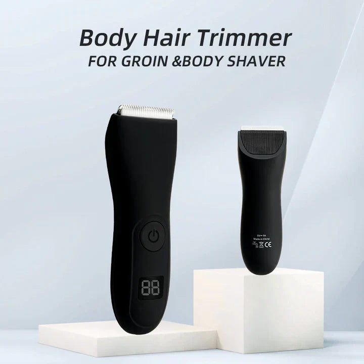Rechargeable Body Hair Trimmer for Men & Women with Bikini Line Attachment