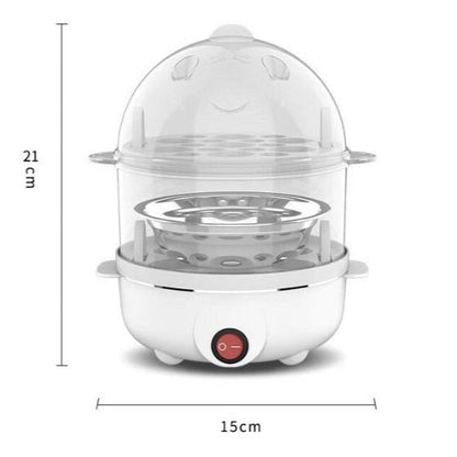 Compact Electric Egg Cooker & Steamer – Multifunctional Appliance for Perfect Eggs and Steamed Dishes